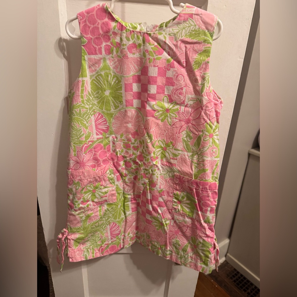 Lilly Pulitzer Pink and Green Patterned Dress